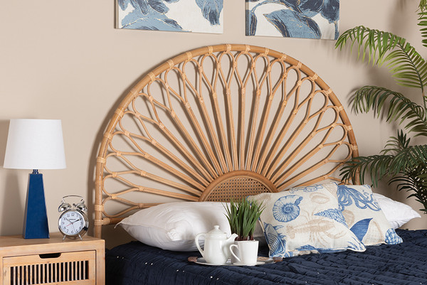 Bali Pari Perenna Modern Bohemian Natural Rattan King Size Standalone Headboard Dc9045 Rattan Hb King By Wholesale Interiors