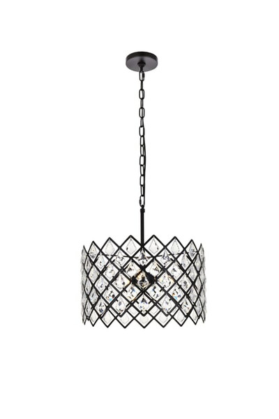 Urban Classic Lyla 16 Inch Pendant In Black 1111D16Bk