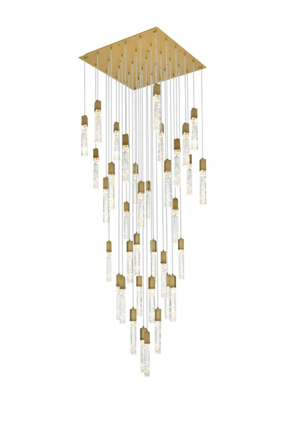 Elegant Lighting Pendant L42 W42 H24 L36 Satin Gold 2088G42Sg