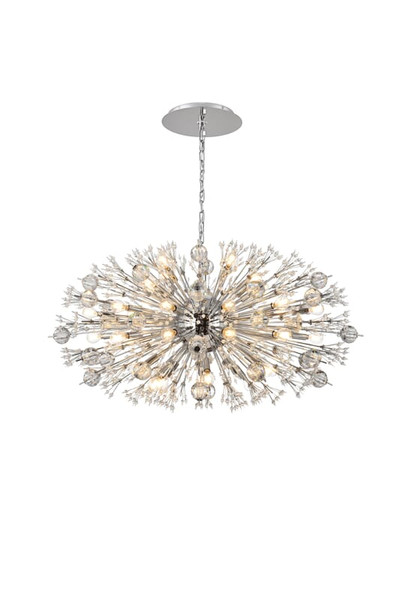 Elegant Lighting Hanging L42 W23 3 H23 5 L38 Chrome 2550D42C
