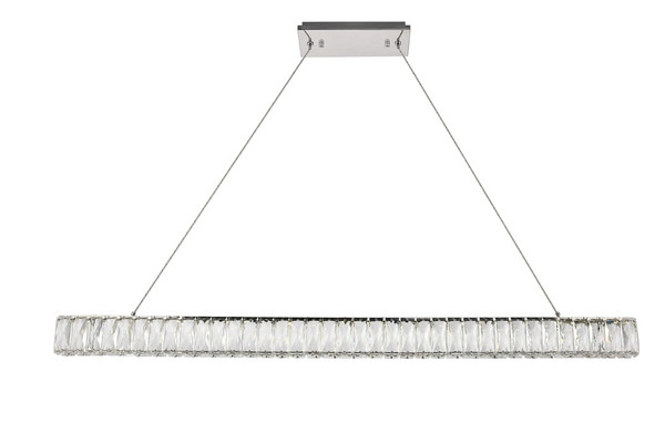 Elegant Lighting Monroe Integrated Led Chip Light Chrome Chandelier Clear Royal Cut Crystal 3502D47C