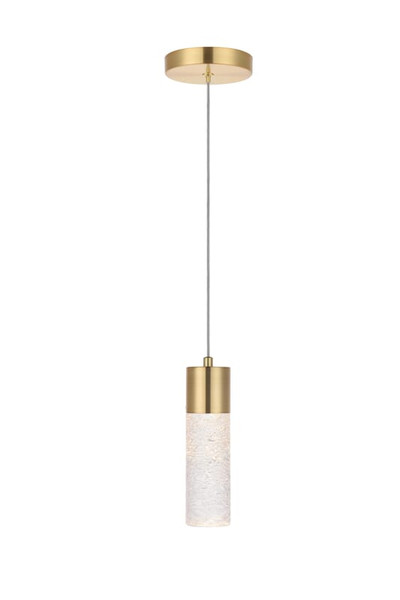 Elegant Lighting Constellation 1 Light Gold Led Pendant 5200D4G