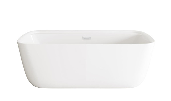 Kitchen And Bath 67 Inch Soaking Bathtub In Glossy White Bt10567Gw