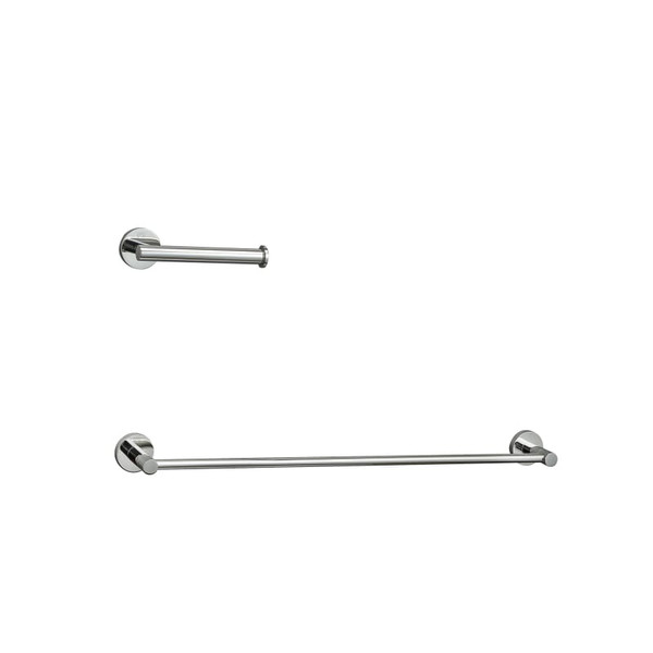 Kitchen And Bath Bathroom Hardware Set 24 X2 8 6 2 X3 5 Chrome Hwb 11S2Pch