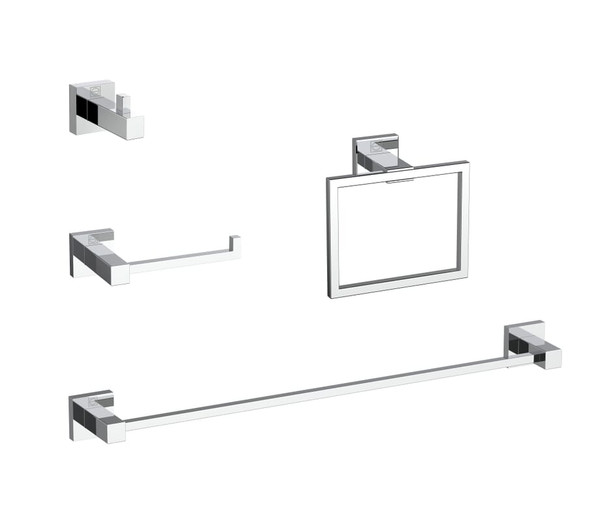 Kitchen And Bath Bathroom Hardware Set 24 X2 7 6 6 X3 1 2 7 X2 2 7 8 X5 9 Chrome Hwb 12S4Pch