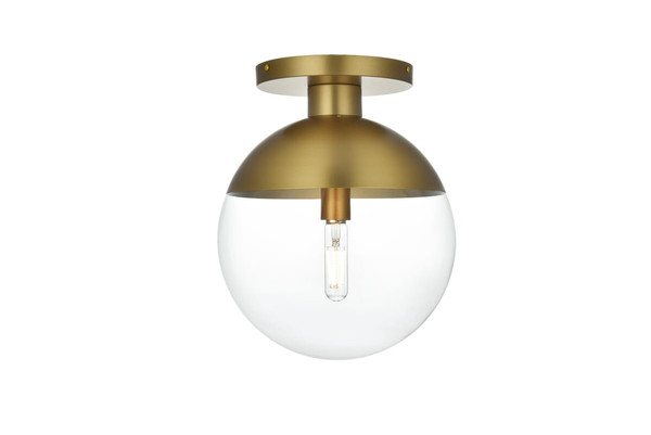 Living District Eclipse Flush D12 H14 5 L1 Satin Gold Cl Ld6057Sg
