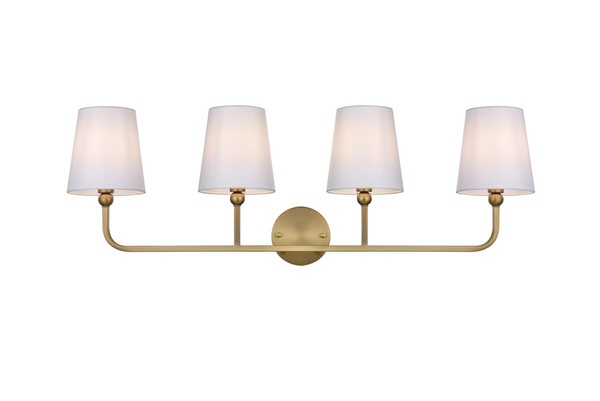 Living District Wall Sconce W35 5 X E7 5 X H11 8 L4 Satin Gold Ld7322W36Sg