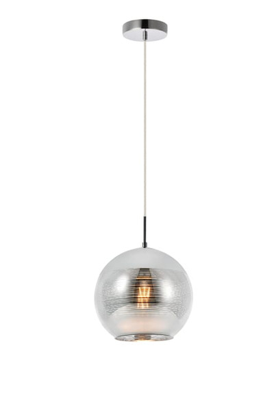 Living District Reflection Collection Pendant D9 5In H9 5In Lt 1 Chrome Finish Ldpd2012