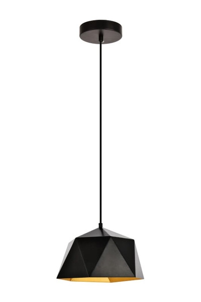 Living District Arden Collection Pendant D10 2 H6 7 Lt 1 Black And Gold Finish Ldpd2079