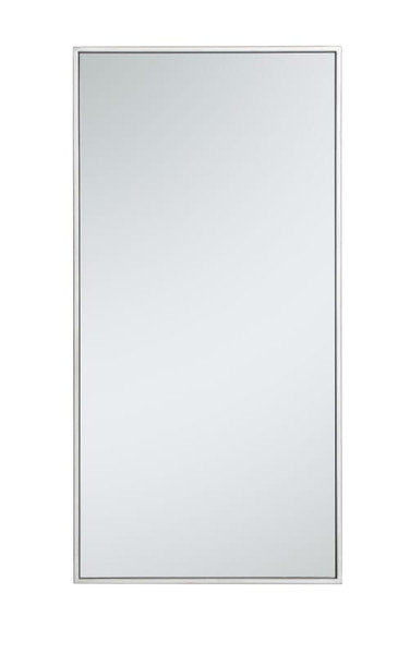 Kitchen And Bath Metal Frame Rectangle Mirror 18 Inch In Silver Mr41836S