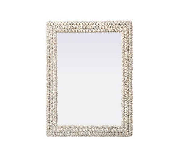 Kitchen And Bath Jute Rope Mirror 27 X36 Linen White Mr4A2736Ln