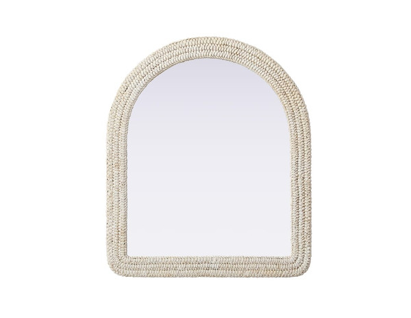 Kitchen And Bath Jute Rope Mirror 36 X42 Linen White Mr4G3642Ln
