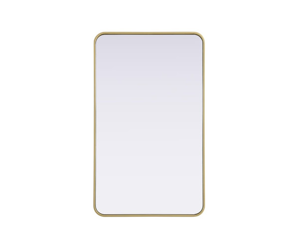 Kitchen And Bath R Corner Mirror 24 X40 X2 Brass Mr8A2440Bra