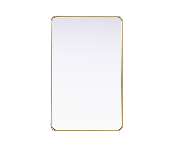 Kitchen And Bath R Corner Mirror 30 X48 X2 Brass Mr8A3048Bra