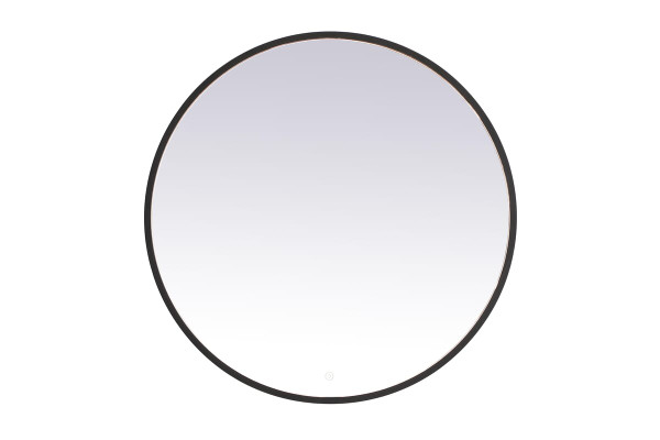 Kitchen And Bath Pier 36 Inch Led Mirror With Adjustable Color Temperature 3000K 4200K 6400K In Black Mre6036Bk