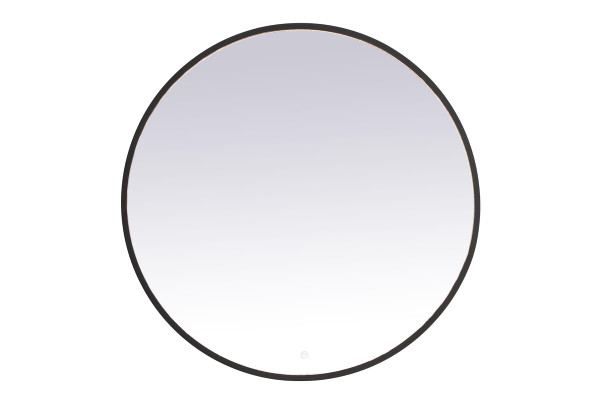 Kitchen And Bath Pier 39 Inch Led Mirror With Adjustable Color Temperature 3000K 4200K 6400K In Black Mre6039Bk