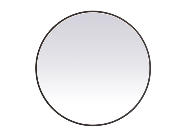Kitchen And Bath Pier 45 Inch Led Mirror With Adjustable Color Temperature 3000K 4200K 6400K In Black Mre6045Bk