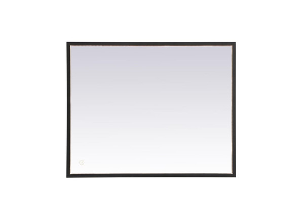 Kitchen And Bath Pier 24X30 Inch Led Mirror With Adjustable Color Temperature 3000K 4200K 6400K In Black Mre62430Bk