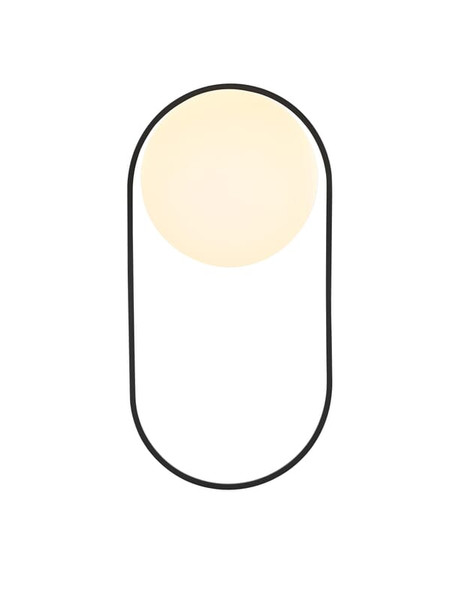 Elegant Lighting Wall Sconce W5 9 E5 9 H11 8 Black Od403W12Bk