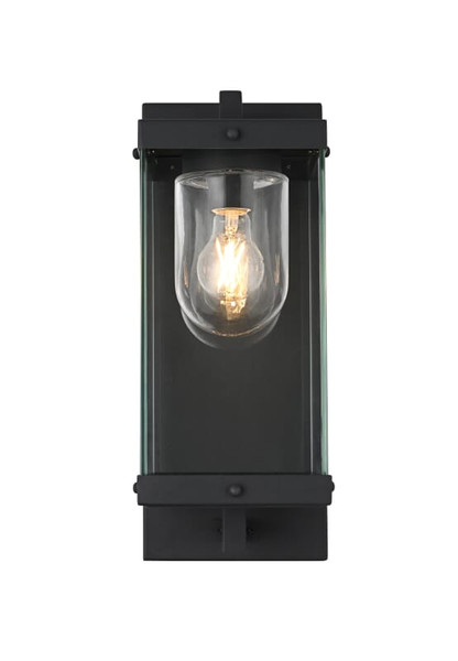 Elegant Lighting Wall Sconce W6 9 E8 5 H17 3 Black Od409W17Bk
