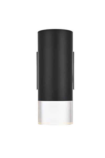 Elegant Lighting Wall Sconce W5 Xh9 Xe6 Black Od810W9Bk