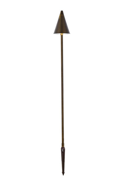 Elitco Outdoor Cast Brass Torch Path Light D 8 H 61 P806