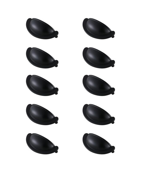 Kitchen And Bath Claude 2 3 4 Center To Center Matte Black Cup Bar Pull Multipack Set Of 10 Pl3001 Mb 10Pk