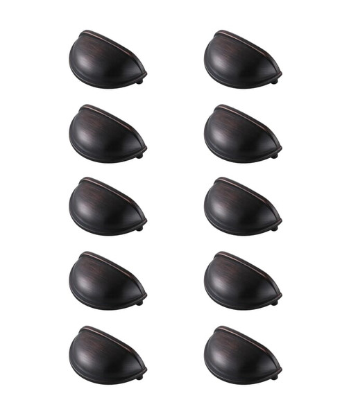 Kitchen And Bath Atticus 3 Center To Center Oil Rubbed Bronze Cup Bar Pull Multipack Set Of 10 Pl3002 Orb 10Pk