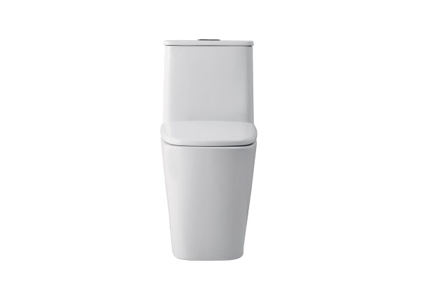 Kitchen And Bath Winslet One Piece Floor Square Toilet 27X14X31 In White Tol2003