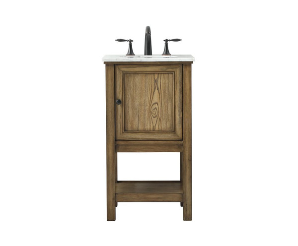 Kitchen And Bath 19 Inch Single Bathroom Vanity In Driftwood Vf27019Dw
