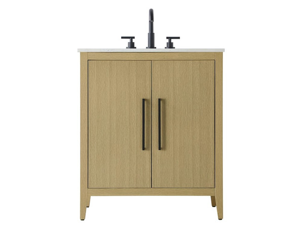 Kitchen And Bath Vanity Cabinet 2Dr 30X21 5X35 Honey Brown Vf29330Mhb