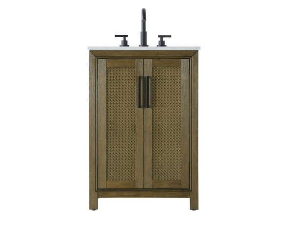 Kitchen And Bath Vanity Cabinet 2Dr 24X21 5X35 Hazel Oak Vf29524Ho