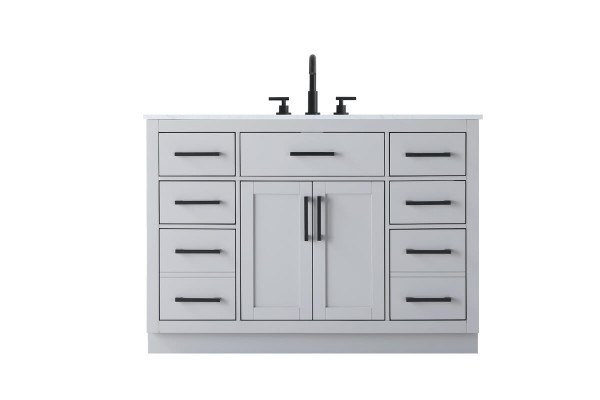 Kitchen And Bath Vanity Cabinet 2Dr7Dw 48 W X 22 D X 35 H Grey Vf29748Gr