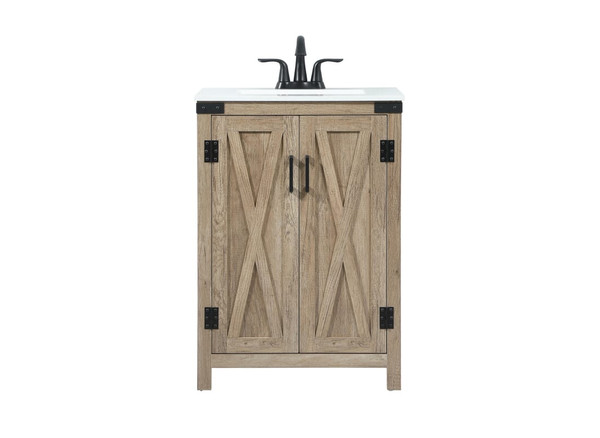 Kitchen And Bath 24 Inch Single Bathroom Vanity In Natural Oak Vf90224Nt