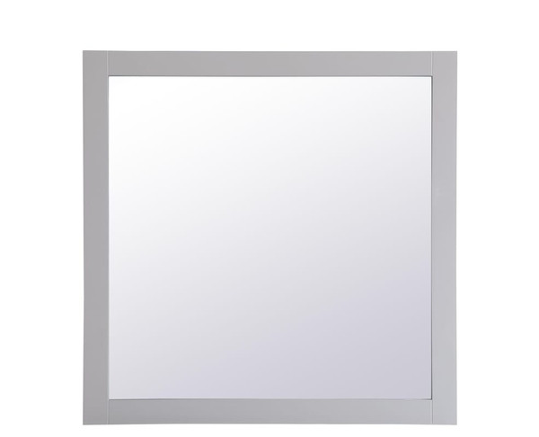 Kitchen And Bath Aqua Square Vanity Mirror 36 Inch In Grey Vm23636Gr