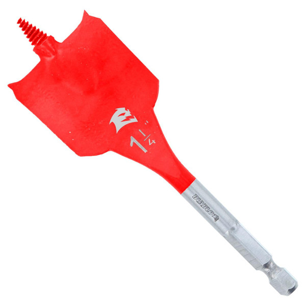 Diablo Spade Bit For Wood Speed Tip Design 1 1 4 Diameter 4 Length 1 4 Hex Shank Dsp1080 2009784