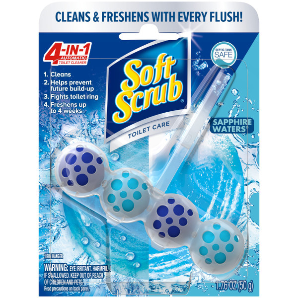 Soft Scrub 4 In 1 Toilet Care Sapphire Waters 50 Gram 1560457