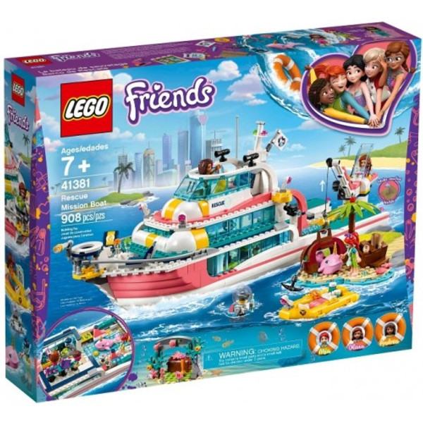 Lego Rescue Mission Boat Friends 41381 1