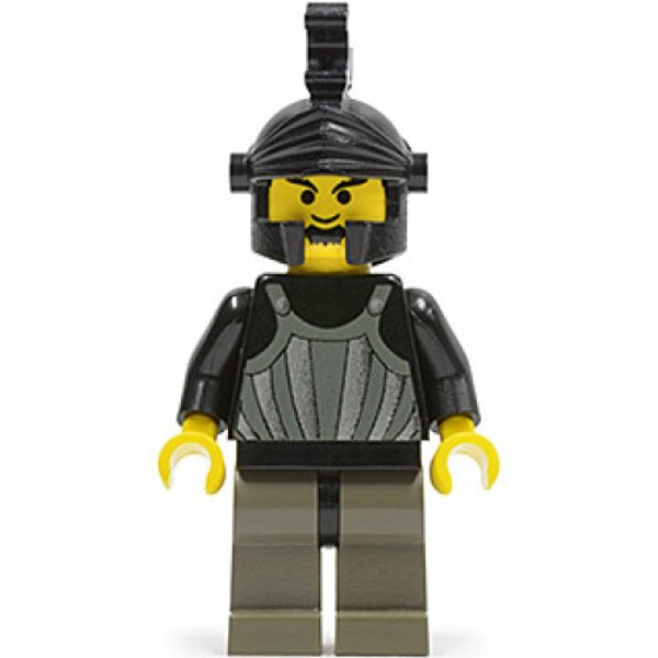 Lego Fright Knights Knight 1 Black Dragon Helmet No Plume Cas023