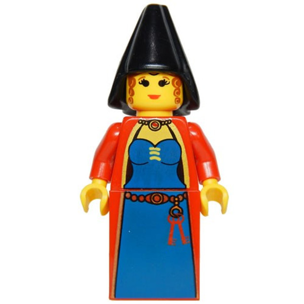 Lego Knights Kingdom I Queen Leonora Maiden With Black Cone Hat Cas033