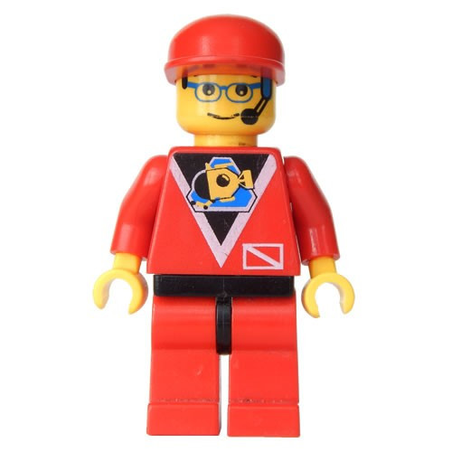 Lego Divers Control 2 Red Legs With Black Hips Red Cap Div011