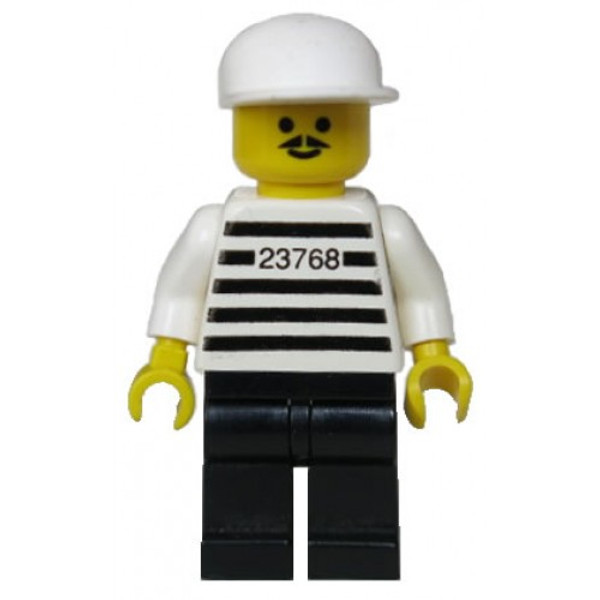 Lego Police Jailbreak Joe Black Legs With White Cap Jail003