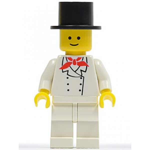 Lego Chef White Legs Standard Grin Black Top Hat Chef003