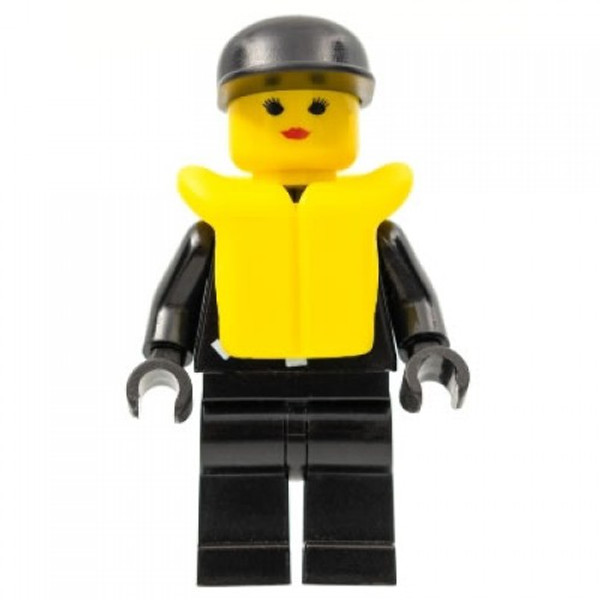 Lego Police Zipper With Sheriff Star Black Cap Life Jacket Cop031
