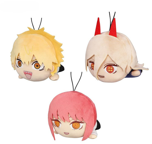 Chainsaw Man Lying Down Plush Toy Denji Makima Power Set Plushies By Furyu Corporation Fr40308