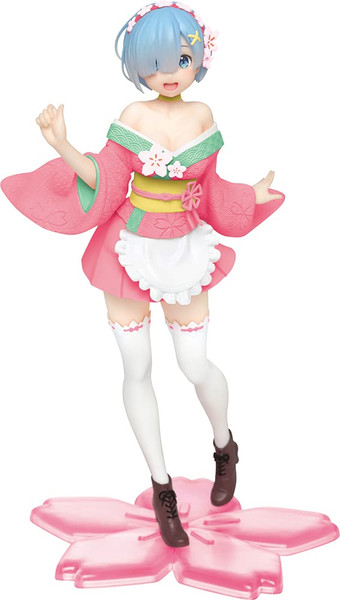 Re Zero Precious Figure Rem Original Sakura Image Version Renewal Prize Figure Prize Figure By Taito T83909