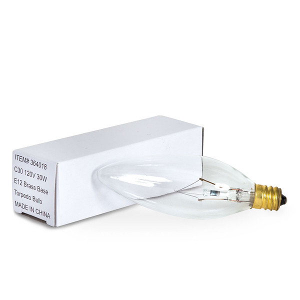 30 Watt Torpedo Light Bulb 364018 By CTW 1