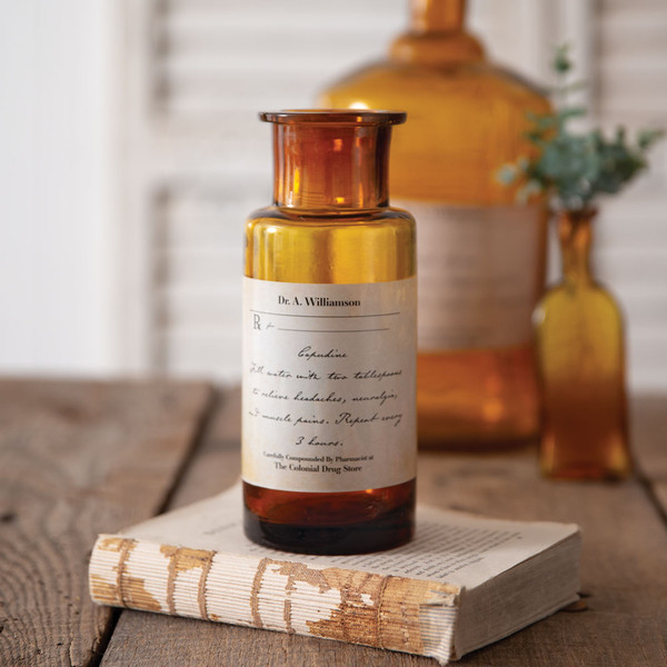 Antique-Inspired Apothecary Bottle - Capudine 370901 By CTW 1