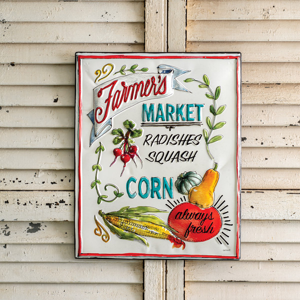 Farmers Market Metal Sign 440016 By CTW 1