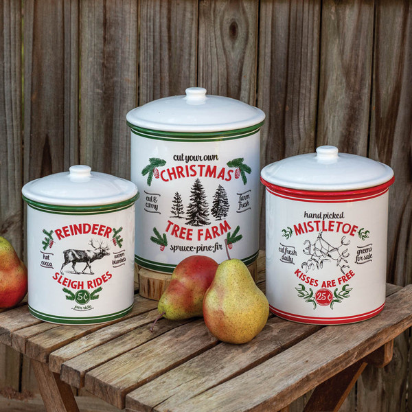 Set Of Three Holiday Storage Containers 440064 By CTW 1